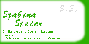 szabina steier business card